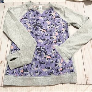 IVIVVA Athletic Gray & Purple Long Sleeve Pullover